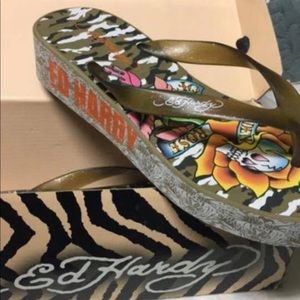 Women’s Ed Hardy Flip Flops